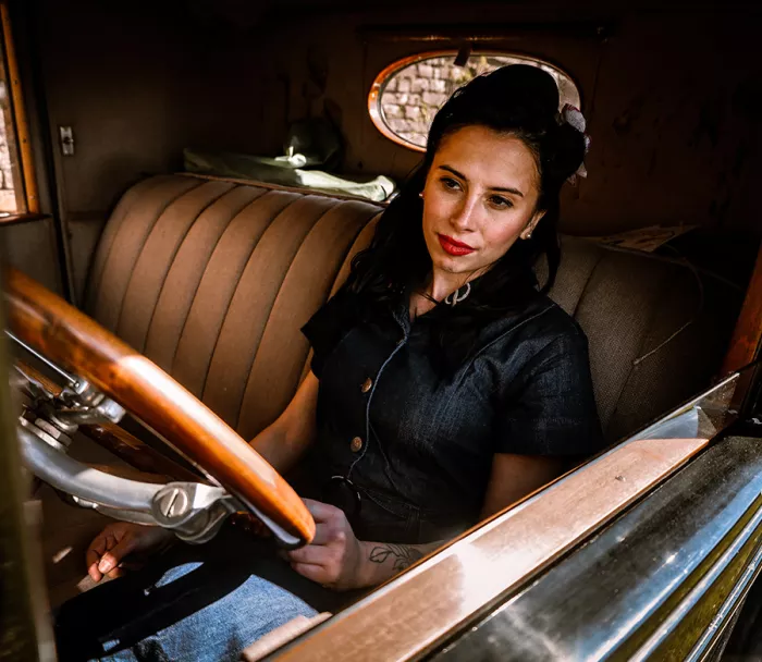 Damska jeansowa sukienka Rusty Pistons Toim