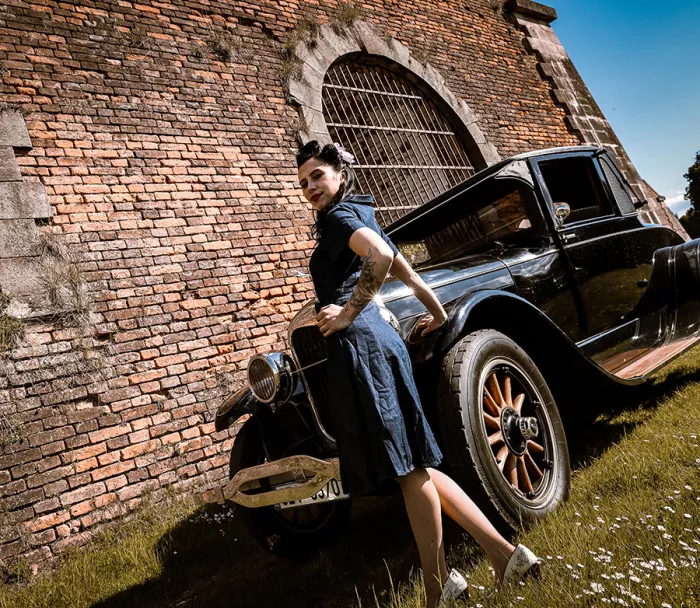 Damska jeansowa sukienka Rusty Pistons Toim