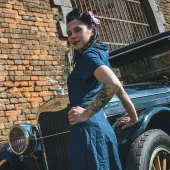 Damska jeansowa sukienka Rusty Pistons Toim