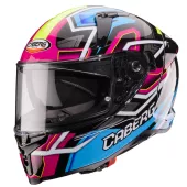 Kask motocyklowy Caberg Avalon X Brama black/l. blue/yellow fluo/fuchsia
