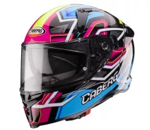 Kask motocyklowy Caberg Avalon X Brama black/l. blue/yellow fluo/fuchsia