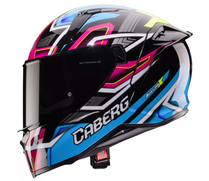 Kask motocyklowy Caberg Avalon X Brama black/l. blue/yellow fluo/fuchsia