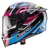 Kask motocyklowy Caberg Avalon X Brama black/l. blue/yellow fluo/fuchsia