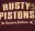 Rusty Pistons RPTSM102 Low Rod burgundy triko vel. S