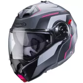 Kask motocyklowy Caberg Duke Evo Move matt gun metal/czarny/fuksja rozmiar S