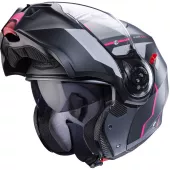 Kask motocyklowy Caberg Duke Evo Move matt gun metal/czarny/fuksja rozmiar S
