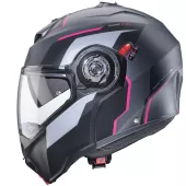 Kask motocyklowy Caberg Duke Evo Move matt gun metal/czarny/fuksja rozmiar S