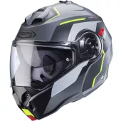 Kask motocyklowy Caberg Duke Evo Move matowy metal/czarno-żółty fluo