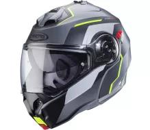 Kask motocyklowy Caberg Duke Evo Move matowy metal/czarny/żółty fluo rozmiar S