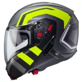 Kask motocyklowy Caberg Horus X Road matt gun metal/czarno-żółty fluo