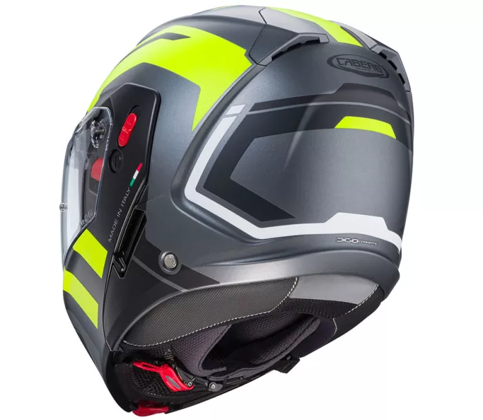Kask motocyklowy Caberg Horus X Road matt gun metal/czarno-żółty fluo