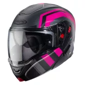 Kask motocyklowy Caberg Horus X Road matt gun metal/czarny/fuksja rozmiar M