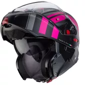Kask motocyklowy Caberg Horus X Road matt gun metal/czarny/fuksja rozmiar M