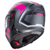 Kask motocyklowy Caberg Horus X Road matt gun metal/czarny/fuksja rozmiar M
