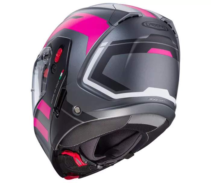 Kask motocyklowy Caberg Horus X Road matt gun metal/czarny/fuksja rozmiar M