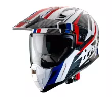 Kask motocyklowy Caberg XTRACE SAVANA biały / czerwony / niebieski rozmiar XL