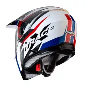Kask motocyklowy Caberg XTRACE SAVANA biały / czerwony / niebieski rozmiar XL