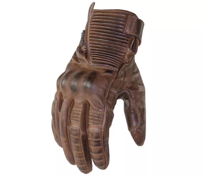 Rękawice motocyklowe Trilobite Café brązowe rozmiar 4XL