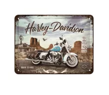 Podpisać 15x20 Harley-Davidson Route 66 Road King Classic