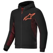 Męska bluza motocyklowa Alpinestars Chrome Air sport black/fluo red