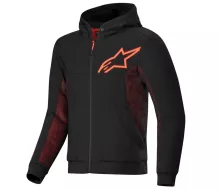 Męska bluza motocyklowa Alpinestars Chrome Air sport black/fluo red