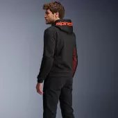 Męska bluza motocyklowa Alpinestars Chrome Air sport black/fluo red