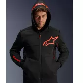 Męska bluza motocyklowa Alpinestars Chrome Air sport black/fluo red