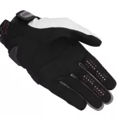 Rękawice motocyklowe damskie Alpinestars Chrome off white/burgundy