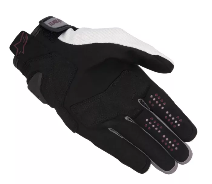 Rękawice motocyklowe damskie Alpinestars Chrome off white/burgundy