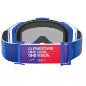 Gogle motocrossowe Alpinestars Vision 8 Corp blue/white/mirror blue