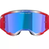 Gogle motocrossowe Alpinestars Vision 5 Corp red/white/blue/mirror blue