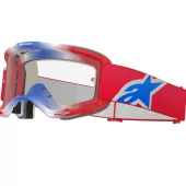 Gogle motocyklowe Alpinestars Vision 5 Corp red/white/blue/clear