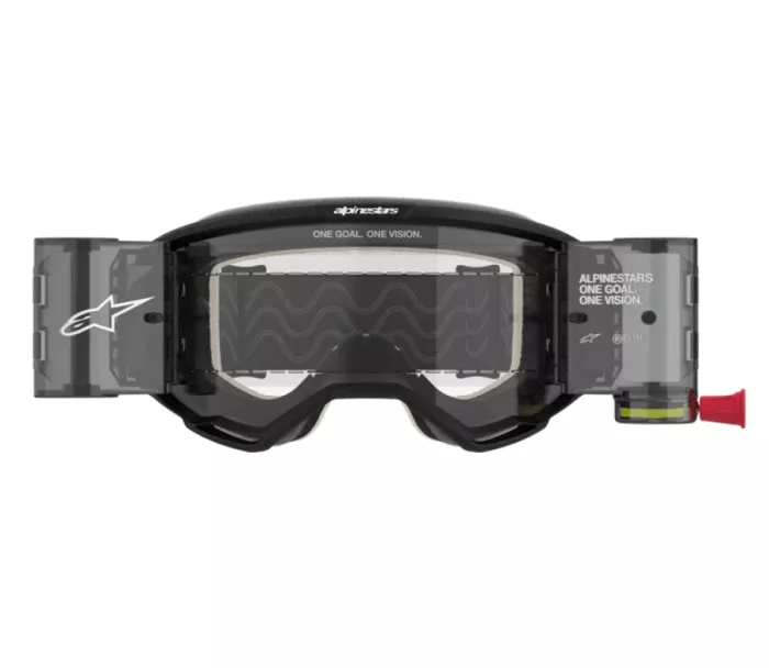 Gogle motocrossowe Alpinestars Vision 5 Corp black/clear roll-off