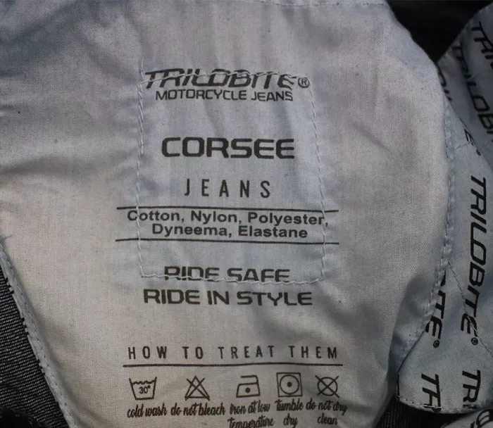 Jeansy motocyklowe Trilobite Corsee męskie granatowe