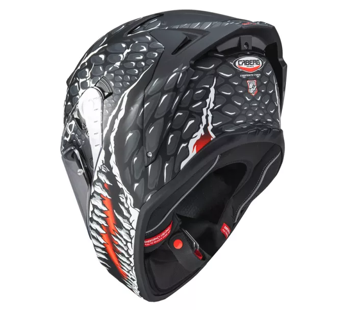 Integralny kask Caberg Drift Evo II Crok matt black/anthracite/red