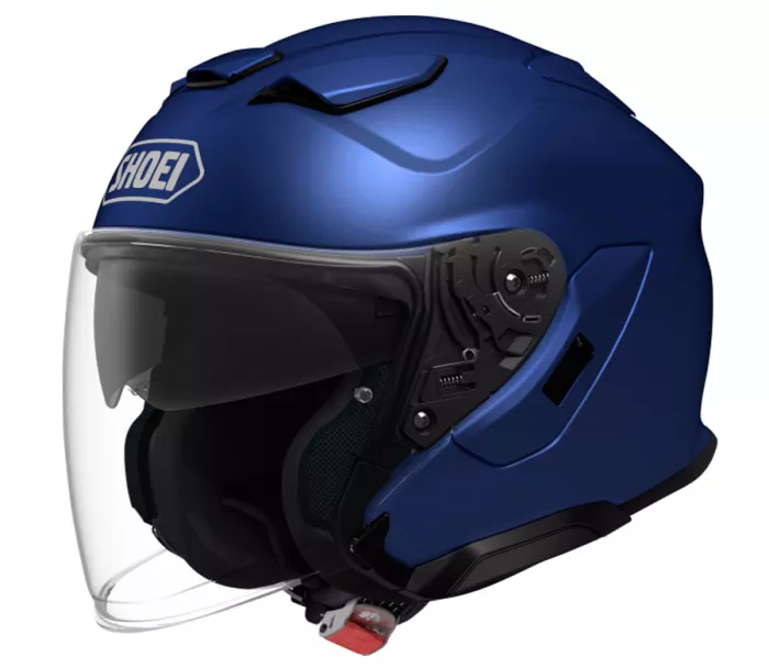 Kask otwarty Shoei J-CRUISE3 Matt Blue Metallic