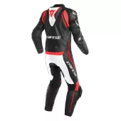 Kombinezon motocyklowy Dainese Laguna Seca 4 czarny mat / biały / fluo czerwony