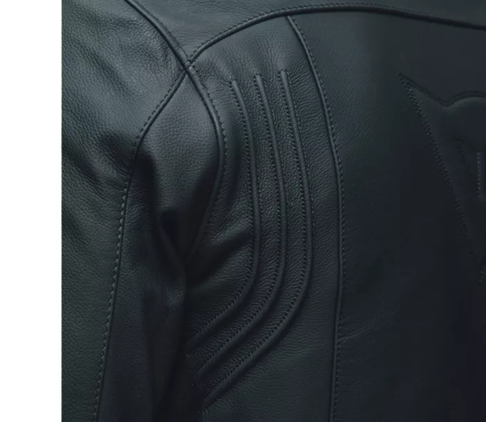Dainese Razon 2 czarna skórzana kurtka motocyklowa rozmiar 52