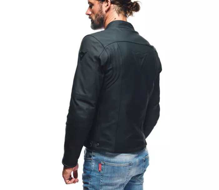 Dainese Razon 2 czarna skórzana kurtka motocyklowa rozmiar 52