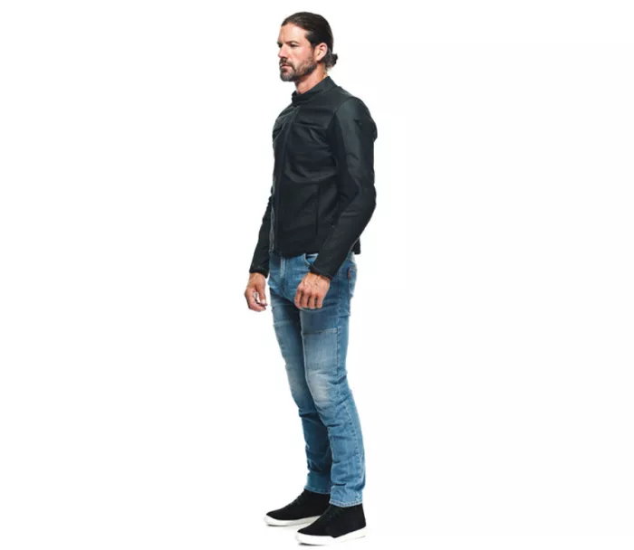 Dainese Razon 2 czarna skórzana kurtka motocyklowa rozmiar 52