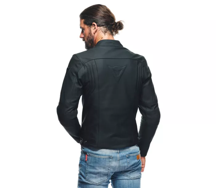 Dainese Razon 2 czarna skórzana kurtka motocyklowa rozmiar 52