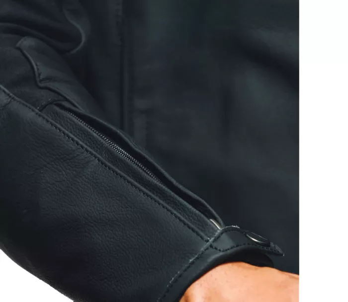 Dainese Razon 2 czarna skórzana kurtka motocyklowa rozmiar 52