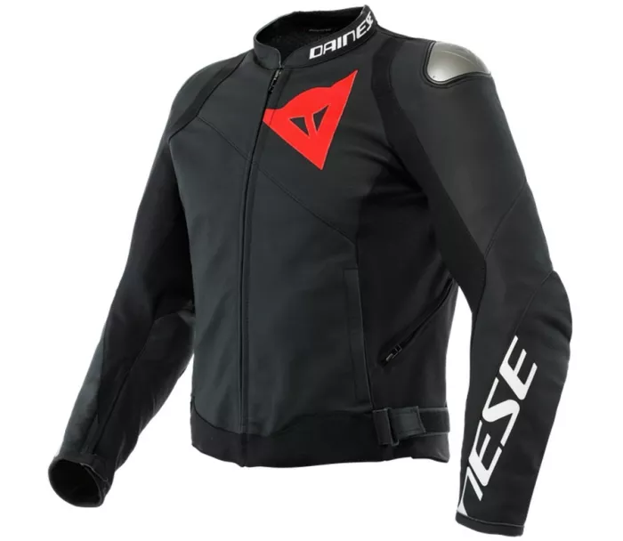 Kurtka motocyklowa Dainese SPORTIVA LEATHER JACKET BLACK-MATT