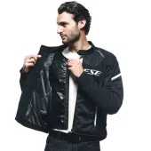 Kurtka męska Dainese AIR FRAME 3 TEX BLACK/WHITE