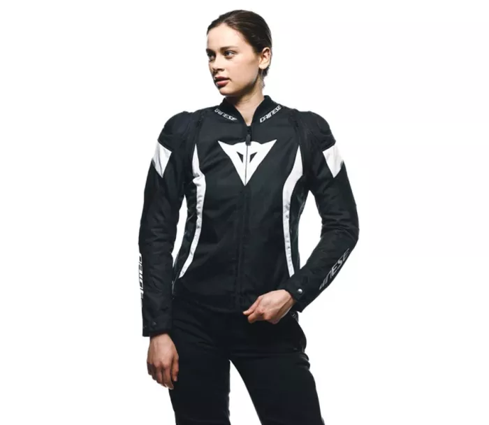 Dainese AVRO 5 TEX JACKET WMN BLACK/WHITE vel. 42