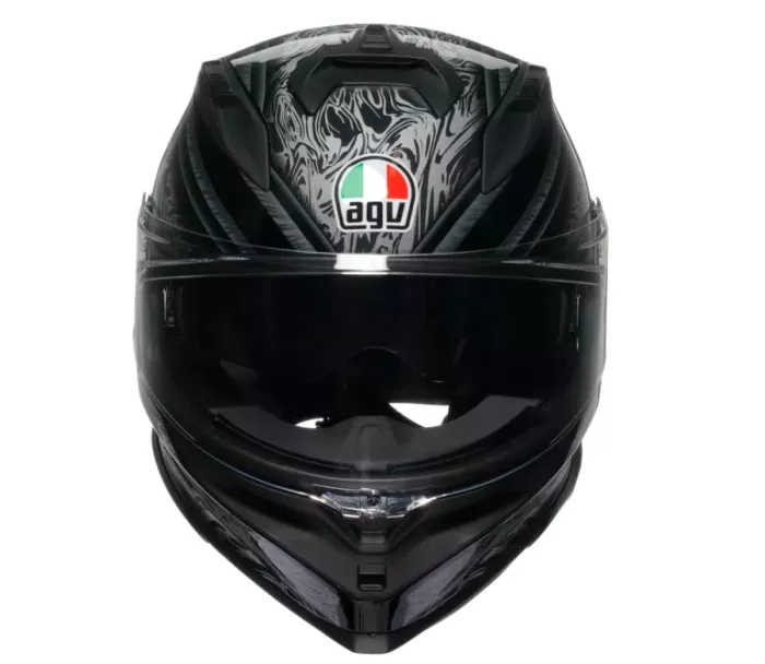 AGV K7 E2206 DAMASCUS BLACK/SILVER vel. S