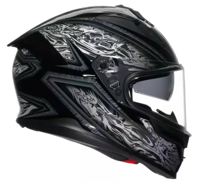 AGV K7 E2206 DAMASCUS BLACK/SILVER vel. S