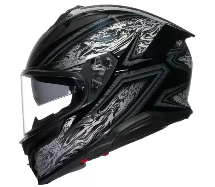 AGV K7 E2206 DAMASCUS BLACK/SILVER vel. S