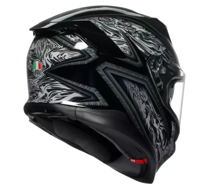 AGV K7 E2206 DAMASCUS BLACK/SILVER vel. S