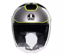 AGV IRIDES E2206 DAVAO BLACK/GREY/YELLOW FLUO vel. XL